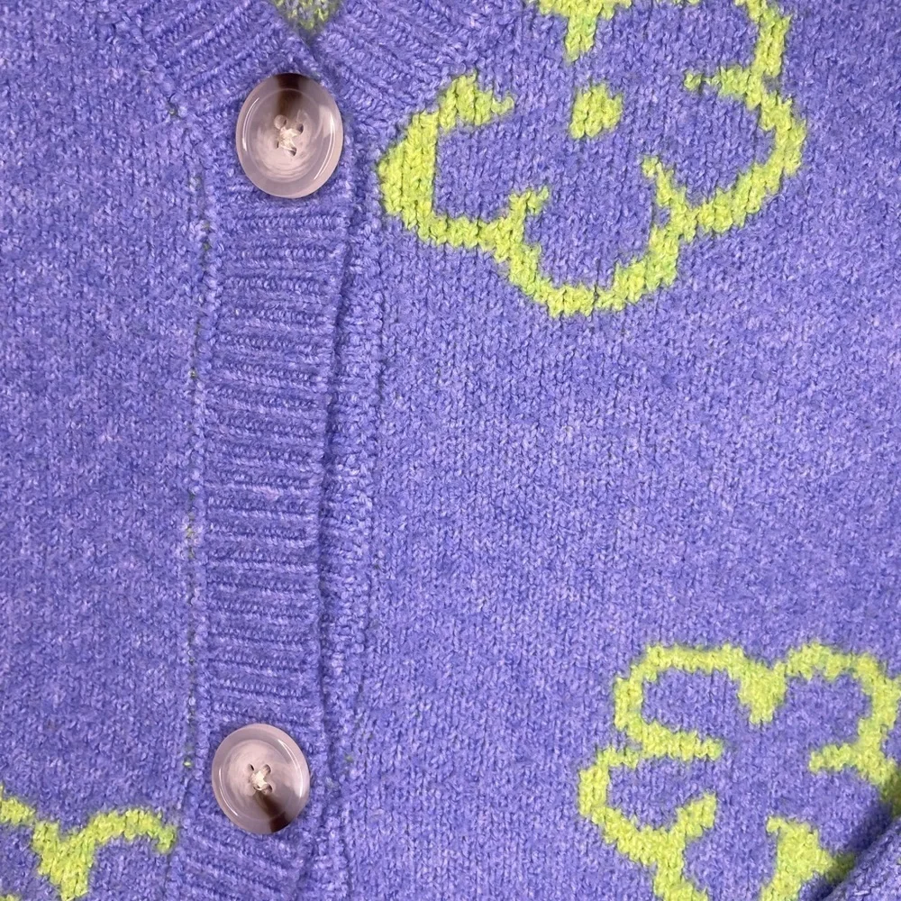 Art Class purple and lime green cardigan. Girls 10/12